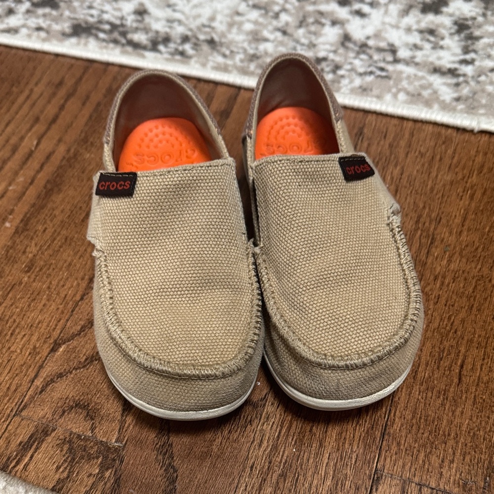CROCS Men's Beige Slip-On Loafers